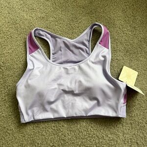 Fabletics Light Purple and Deep Purple Sports Bra NWT